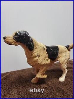 Cast Iron Pointer Dog Doorstop c. 1910-1940 Door Stop Antique Vintage Hubley