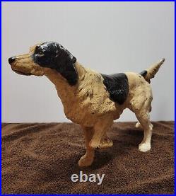 Cast Iron Pointer Dog Doorstop c. 1910-1940 Door Stop Antique Vintage Hubley