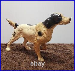Cast Iron Pointer Dog Doorstop c. 1910-1940 Door Stop Antique Vintage Hubley