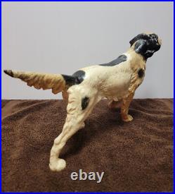 Cast Iron Pointer Dog Doorstop c. 1910-1940 Door Stop Antique Vintage Hubley