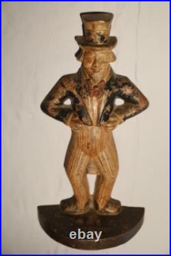 Cast Iron Vintage Uncle Sam Door Stop