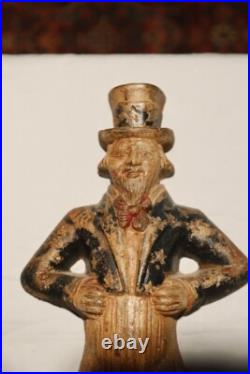 Cast Iron Vintage Uncle Sam Door Stop
