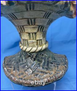 Cast Iron Waverly Studios FLOWER BASKET Door Stop 10 Original