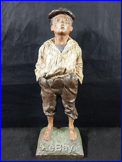 Cast Iron Whistling Jim Doorstop By Bradley and Hubbard