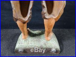 Cast Iron Whistling Jim Doorstop By Bradley and Hubbard