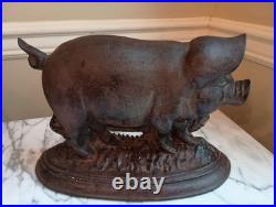Cast Metal Pig, Americana, Door Stop