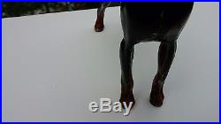 Cast iron doberman pinscher door stop dog hubley rare vintage antique