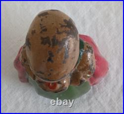 DUTCH GIRL CAST IRON DOORSTOP Full Figure, No Markings, 4 1/2 lbs. 6 1/2