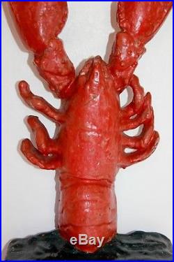 Doorstop Cast Iron Lobster. Vintage Exceptionally Rare