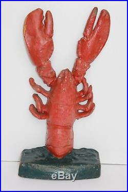 Doorstop Cast Iron Lobster. Vintage Exceptionally Rare