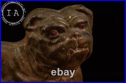 Early 20th Century Cast Iron Bulldog Door Stop