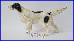 Early Cast Iron 15 Long Setter Pointer Dog Doorstop