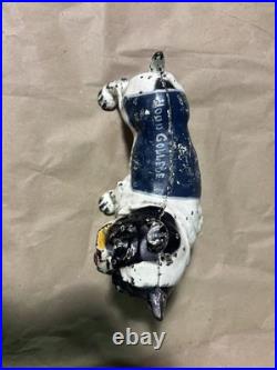 English Bulldog Cast Iron Door Stop Hood College Antique