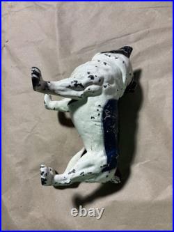 English Bulldog Cast Iron Door Stop Hood College Antique