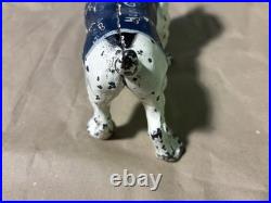 English Bulldog Cast Iron Door Stop Hood College Antique