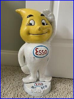 Esso Mr. Drip Cast Iron Statue Germany GIANT 15.5 Tall Great condition