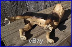 Excellent Original Antique Cast Iron Hubley Boxer Boston Terrier Dog Door Stop