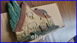 Fantastic Patina Antique Red Roof Cottage Doorstop, Littco Products Fantastic Patina Antique Red Roof Cottage Doorstop, Littco Products
