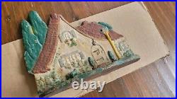 Fantastic Patina Antique Red Roof Cottage Doorstop, Littco Products Fantastic Patina Antique Red Roof Cottage Doorstop, Littco Products