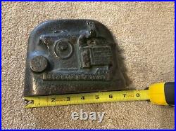 G&E gould and eberhardt high duty shaper cast iron advertising door stop G&E gould and eberhardt high duty shaper cast iron advertising door stop