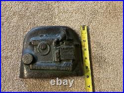 G&E gould and eberhardt high duty shaper cast iron advertising door stop G&E gould and eberhardt high duty shaper cast iron advertising door stop