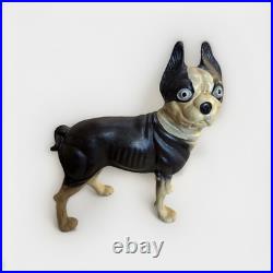Genuine Hubley Antique 1916 Cast Iron Boston Terrier Bull Dog Door Stop Genuine Hubley Antique 1916 Cast Iron Boston Terrier Bull Dog Door Stop