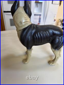 Genuine Hubley Antique 1916 Cast Iron Boston Terrier Bull Dog Door Stop Genuine Hubley Antique 1916 Cast Iron Boston Terrier Bull Dog Door Stop