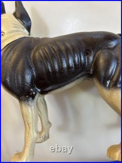 Genuine Hubley Antique 1916 Cast Iron Boston Terrier Bull Dog Door Stop Genuine Hubley Antique 1916 Cast Iron Boston Terrier Bull Dog Door Stop