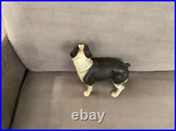Genuine Hubley Antique 1916 Cast Iron Boston Terrier Bull Dog Door Stop