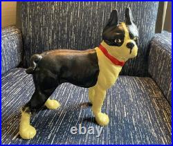 Gorgeous Antique Cast Iron Boston Terrier Door Stop