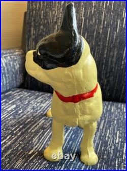 Gorgeous Antique Cast Iron Boston Terrier Door Stop