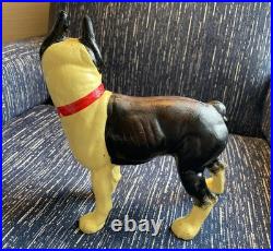 Gorgeous Antique Cast Iron Boston Terrier Door Stop