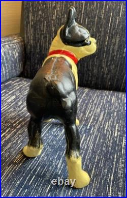 Gorgeous Antique Cast Iron Boston Terrier Door Stop