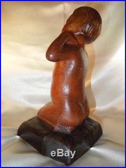 Great Baby Shower Gift Antique 1931 Yawning ChildBaby Pillow Doorstop Cast Iron