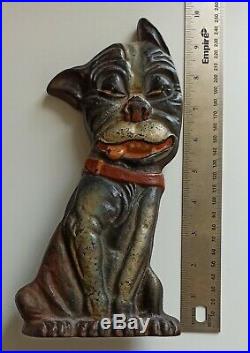 Greenblatt Studio 1927 Whimsical Pup Boston Terrier Cast Iron Doorstop