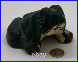 HEAVY Large Antique Cast Iron Frog Doorstop 5lbs 4.4oz 5L x 4.5W x 3H