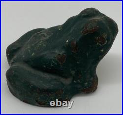 HEAVY Large Antique Cast Iron Frog Doorstop 5lbs 4.4oz 5L x 4.5W x 3H