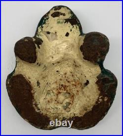 HEAVY Large Antique Cast Iron Frog Doorstop 5lbs 4.4oz 5L x 4.5W x 3H