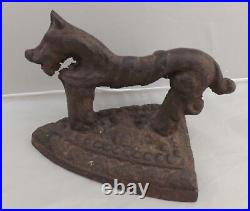 HTF Rare Antique 18th-19th Century Cast Iron Sea Horse Flat Iron Door Stop Cool