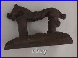 HTF Rare Antique 18th-19th Century Cast Iron Sea Horse Flat Iron Door Stop Cool