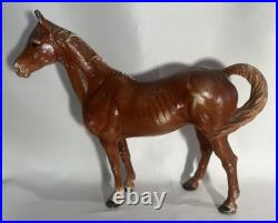 HUBLEY Cast Iron Brown Thoroughbred HORSE Antique DOORSTOP 10 3/4 x 12 HUBLEY Cast Iron Brown Thoroughbred HORSE Antique DOORSTOP 10 3/4 x 12