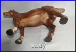 HUBLEY Cast Iron Brown Thoroughbred HORSE Antique DOORSTOP 10 3/4 x 12 HUBLEY Cast Iron Brown Thoroughbred HORSE Antique DOORSTOP 10 3/4 x 12