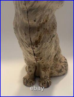 HUBLEY SITTING PERSIAN CAT CAST IRON DOORSTOP Beautiful Original Paint