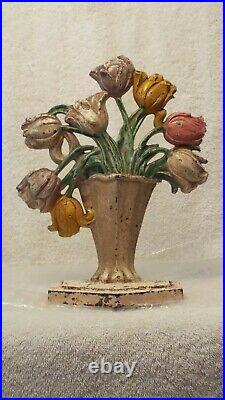 HUBLEY Tulip Vase Design #443 Vintage Door Stop