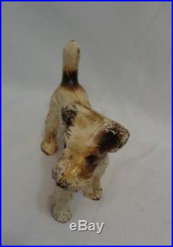 Handsome Hubley Cast Iron Airedale Terrier Dog Doorstop 5.5 inches Heavy