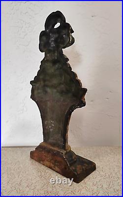 Hubley #11 Fruit Basket Large Size Antique 16 Cast Iron Door Stop