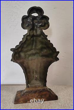 Hubley #11 Fruit Basket Large Size Antique 16 Cast Iron Door Stop