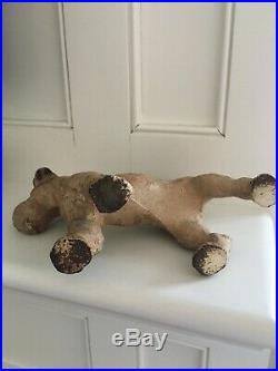 Hubley Antique Cast Iron Fox Terrier Dog Door Stop