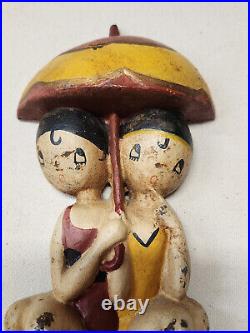 Hubley Cast Iron Bathing Beauties Anne Fish Cast Iron Doorstop