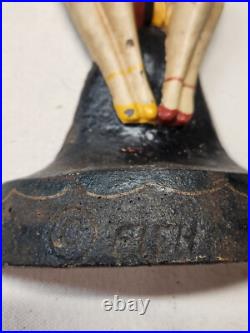 Hubley Cast Iron Bathing Beauties Anne Fish Cast Iron Doorstop